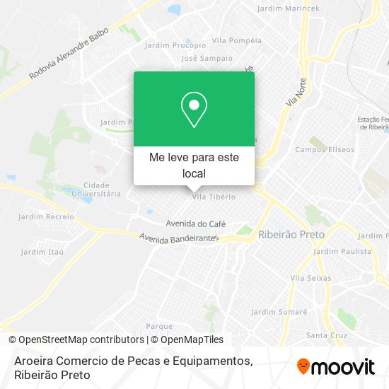 Aroeira Comercio de Pecas e Equipamentos mapa