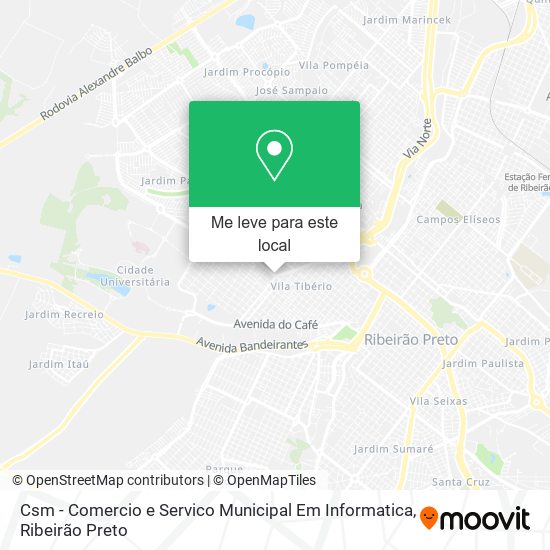 Csm - Comercio e Servico Municipal Em Informatica mapa