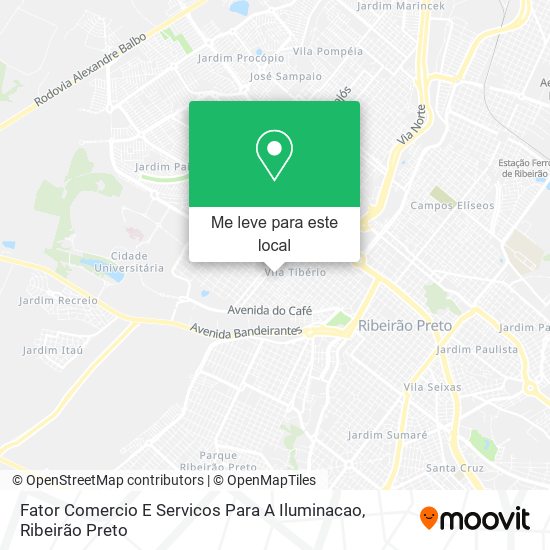 Fator Comercio E Servicos Para A Iluminacao mapa