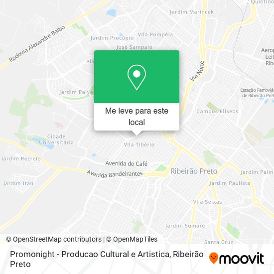 Promonight - Producao Cultural e Artistica mapa