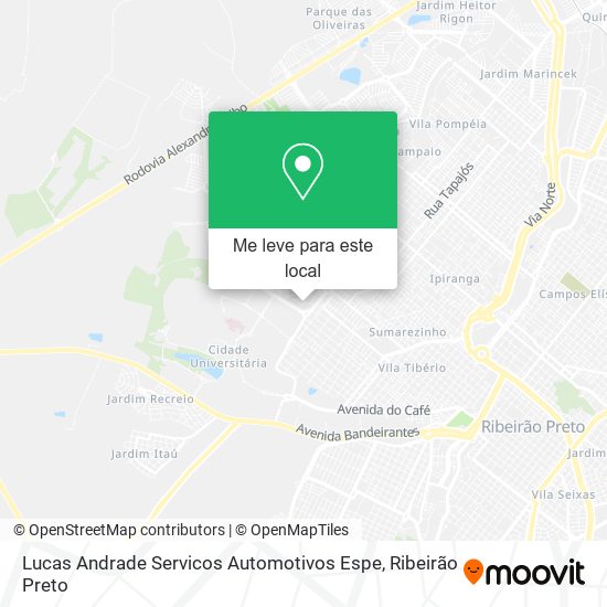 Lucas Andrade Servicos Automotivos Espe mapa
