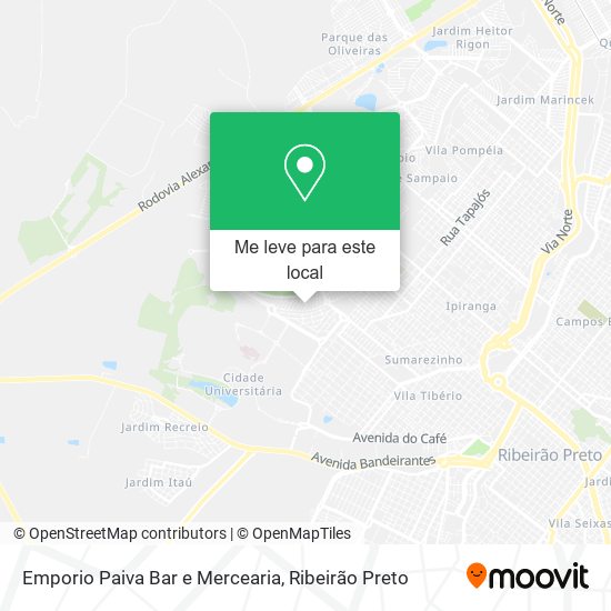 Emporio Paiva Bar e Mercearia mapa