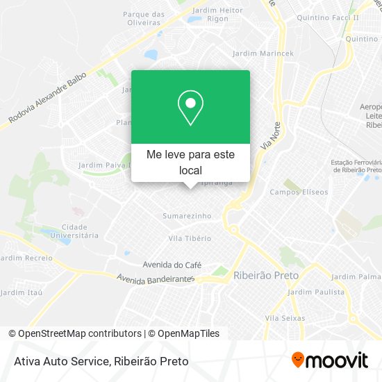 Ativa Auto Service mapa