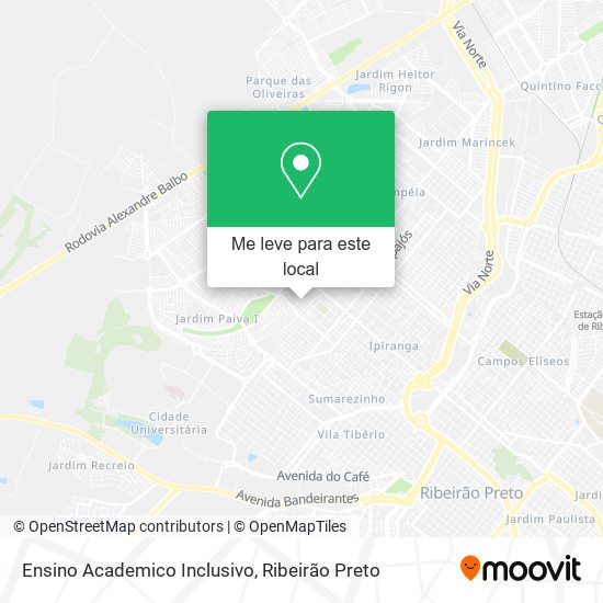 Ensino Academico Inclusivo mapa