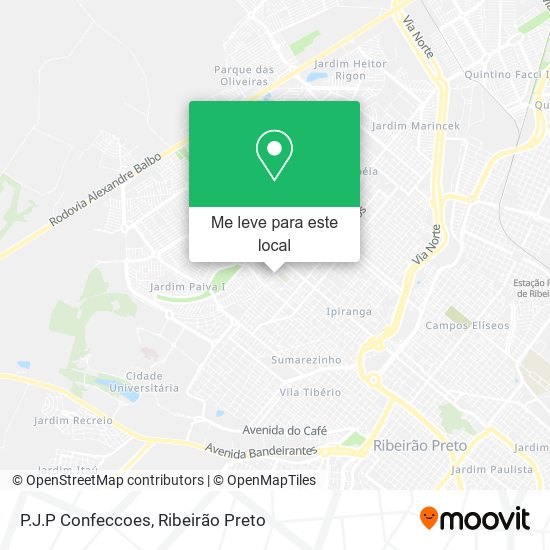 P.J.P Confeccoes mapa