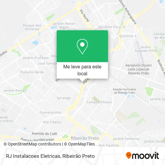 RJ Instalacoes Eletricas mapa