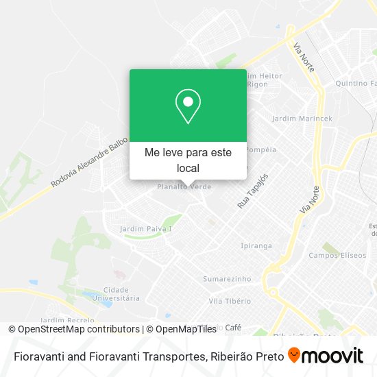 Fioravanti and Fioravanti Transportes mapa