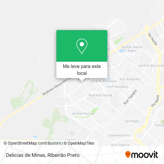 Delicias de Minas mapa