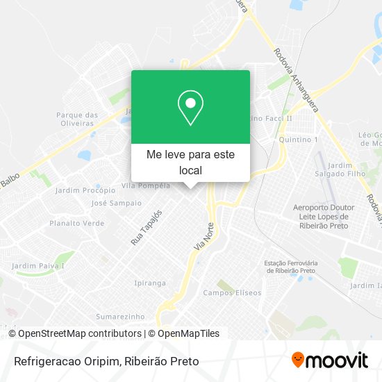 Refrigeracao Oripim mapa