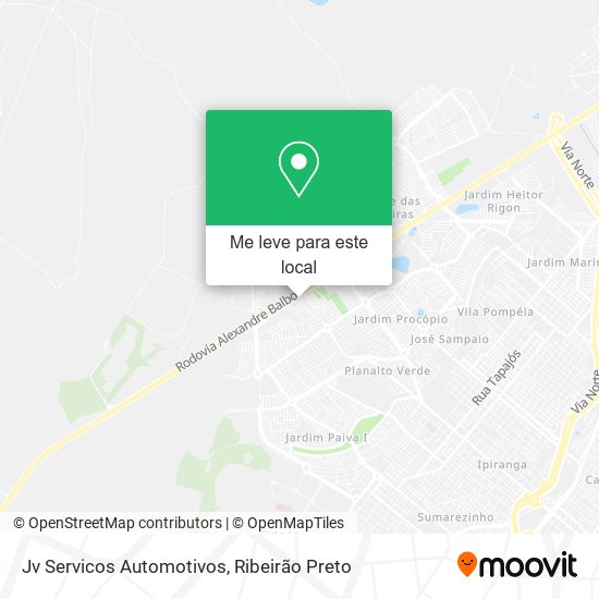 Jv Servicos Automotivos mapa