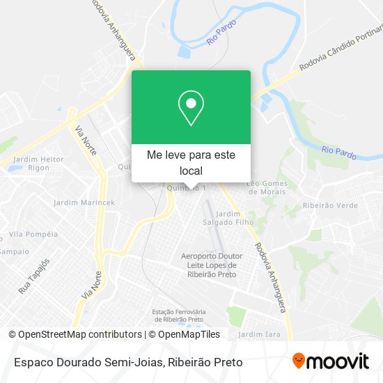 Espaco Dourado Semi-Joias mapa