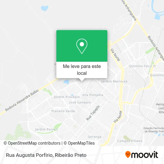 Rua Augusta Porfírio mapa