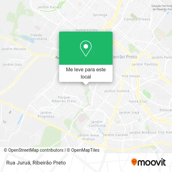Rua Juruá mapa