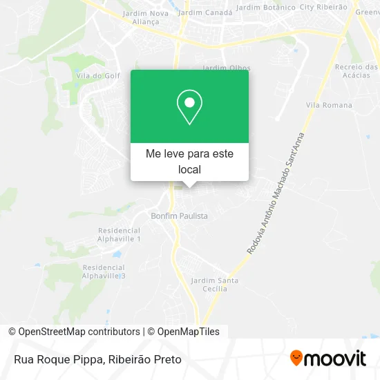 Rua Roque Pippa mapa