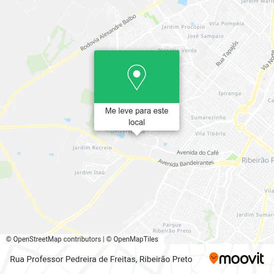 Rua Professor Pedreira de Freitas mapa