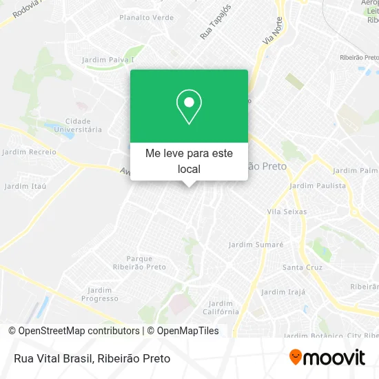 Rua Vital Brasil mapa