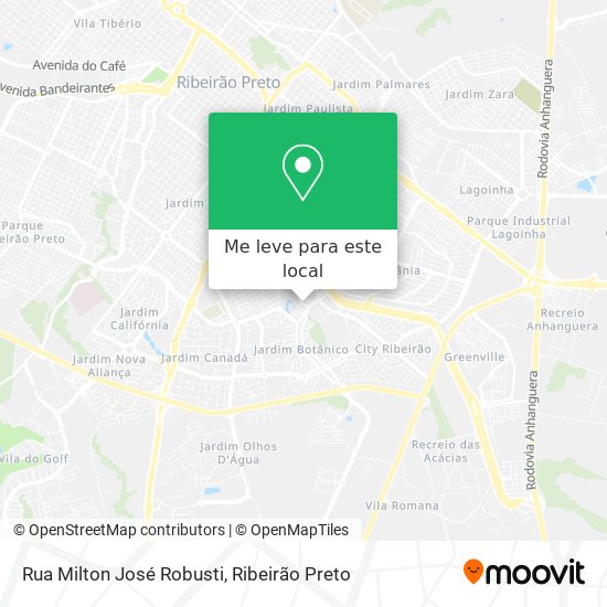 Rua Milton José Robusti mapa