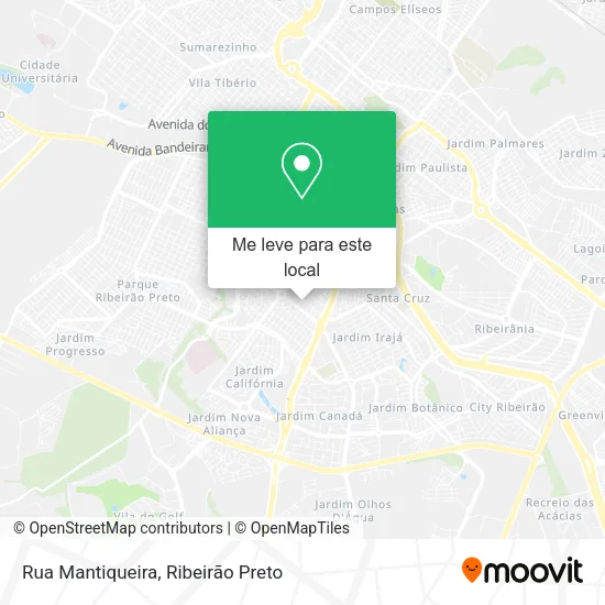 Rua Mantiqueira mapa