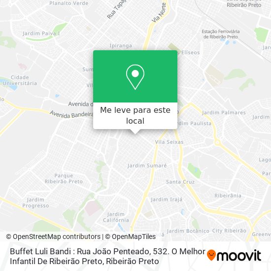 Buffet Luli Bandi : Rua João Penteado, 532. O Melhor Infantil De Ribeirão Preto mapa