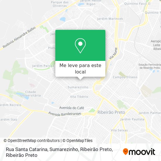 Rua Santa Catarina, Sumarezinho, Ribeirão Preto mapa