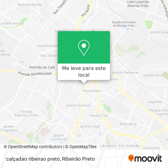 calçadao ribeirao preto mapa