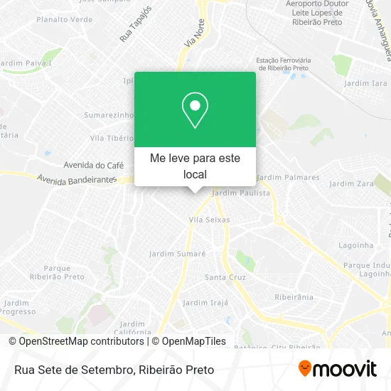 Rua Sete de Setembro mapa