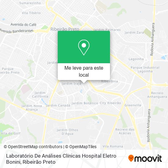 Laboratório De Análises Clínicas Hospital Eletro Bonini mapa