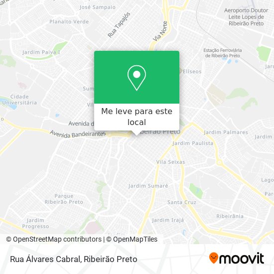 Rua Álvares Cabral mapa