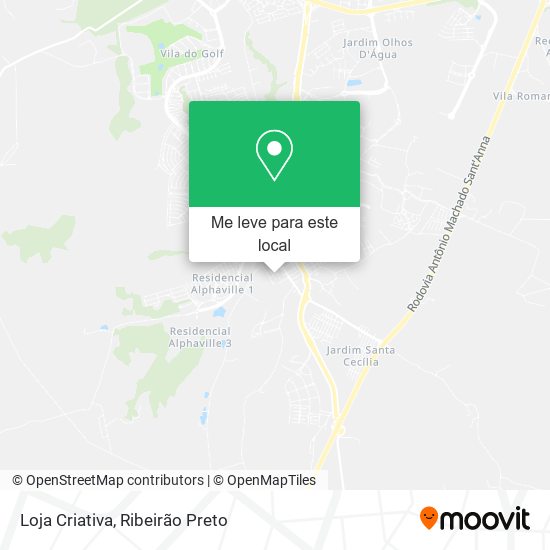 Loja Criativa mapa