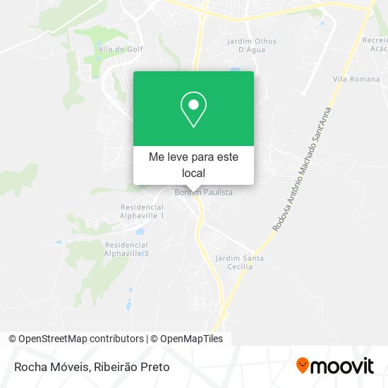 Rocha Móveis mapa