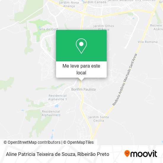 Aline Patricia Teixeira de Souza mapa