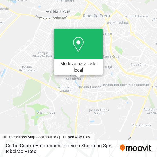 Cerbs Centro Empresarial Ribeirão Shopping Spe mapa
