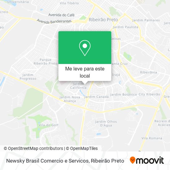 Newsky Brasil Comercio e Servicos mapa