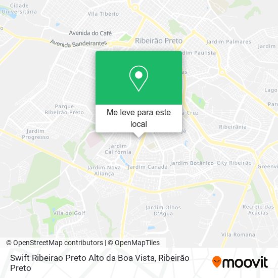 Swift Ribeirao Preto Alto da Boa Vista mapa