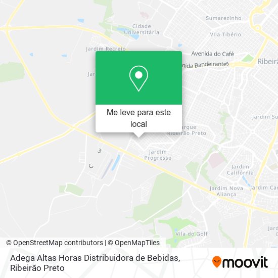 Adega Altas Horas Distribuidora de Bebidas mapa