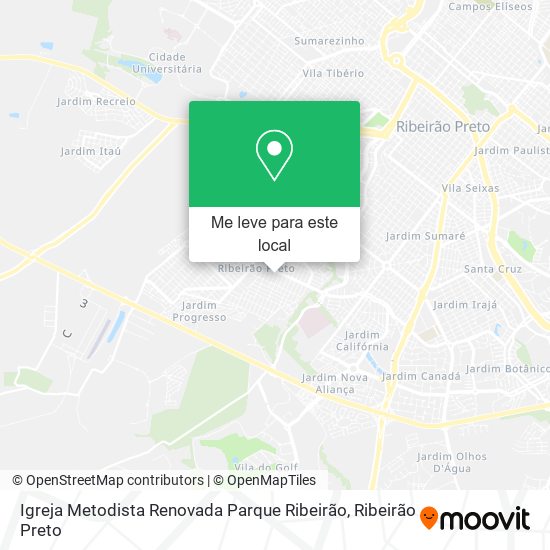 Igreja Metodista Renovada Parque Ribeirão mapa
