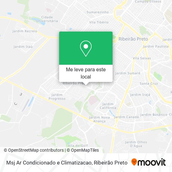 Msj Ar Condicionado e Climatizacao mapa