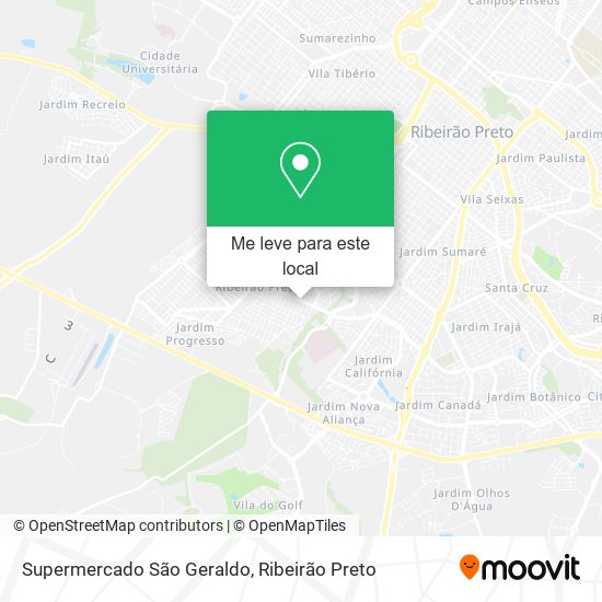 Supermercado São Geraldo mapa