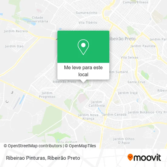 Ribeirao Pinturas mapa