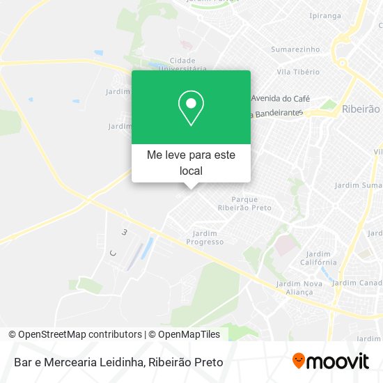 Bar e Mercearia Leidinha mapa