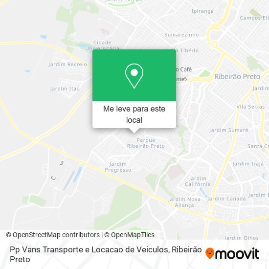 Pp Vans Transporte e Locacao de Veiculos mapa