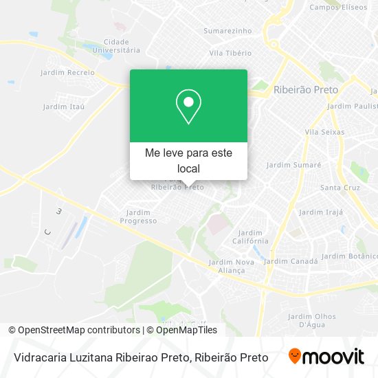 Vidracaria Luzitana Ribeirao Preto mapa