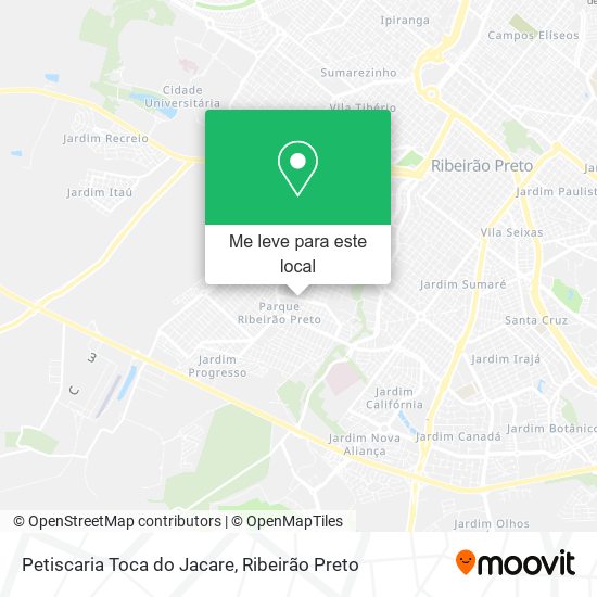 Petiscaria Toca do Jacare mapa