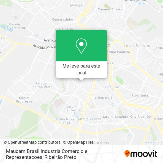 Maucam Brasil Industria Comercio e Representacoes mapa