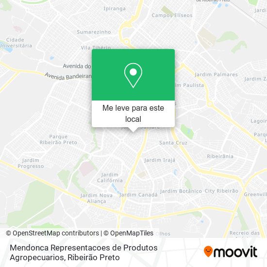 Mendonca Representacoes de Produtos Agropecuarios mapa