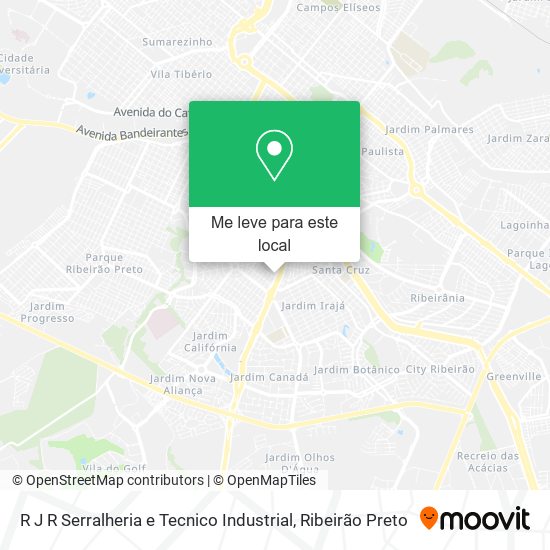 R J R Serralheria e Tecnico Industrial mapa