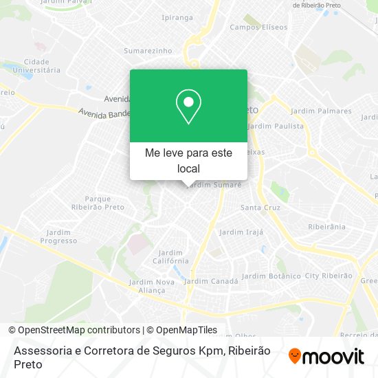 Assessoria e Corretora de Seguros Kpm mapa