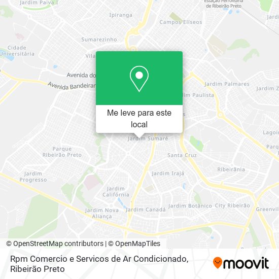 Rpm Comercio e Servicos de Ar Condicionado mapa