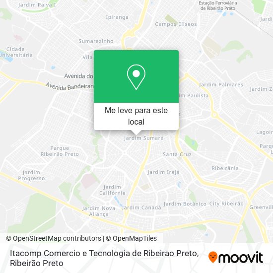 Itacomp Comercio e Tecnologia de Ribeirao Preto mapa