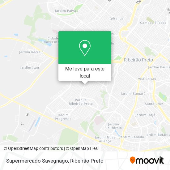 Supermercado Savegnago mapa